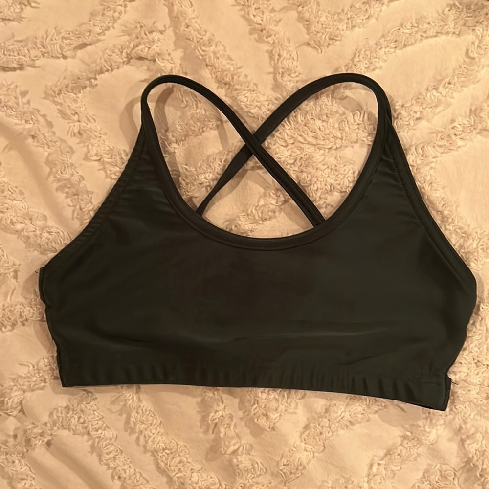 Olive Green Sport Bra